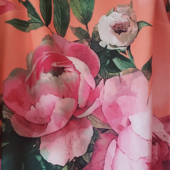 NWT Calvin Klein body con sleath floral bell dress - Picture 7 of 8